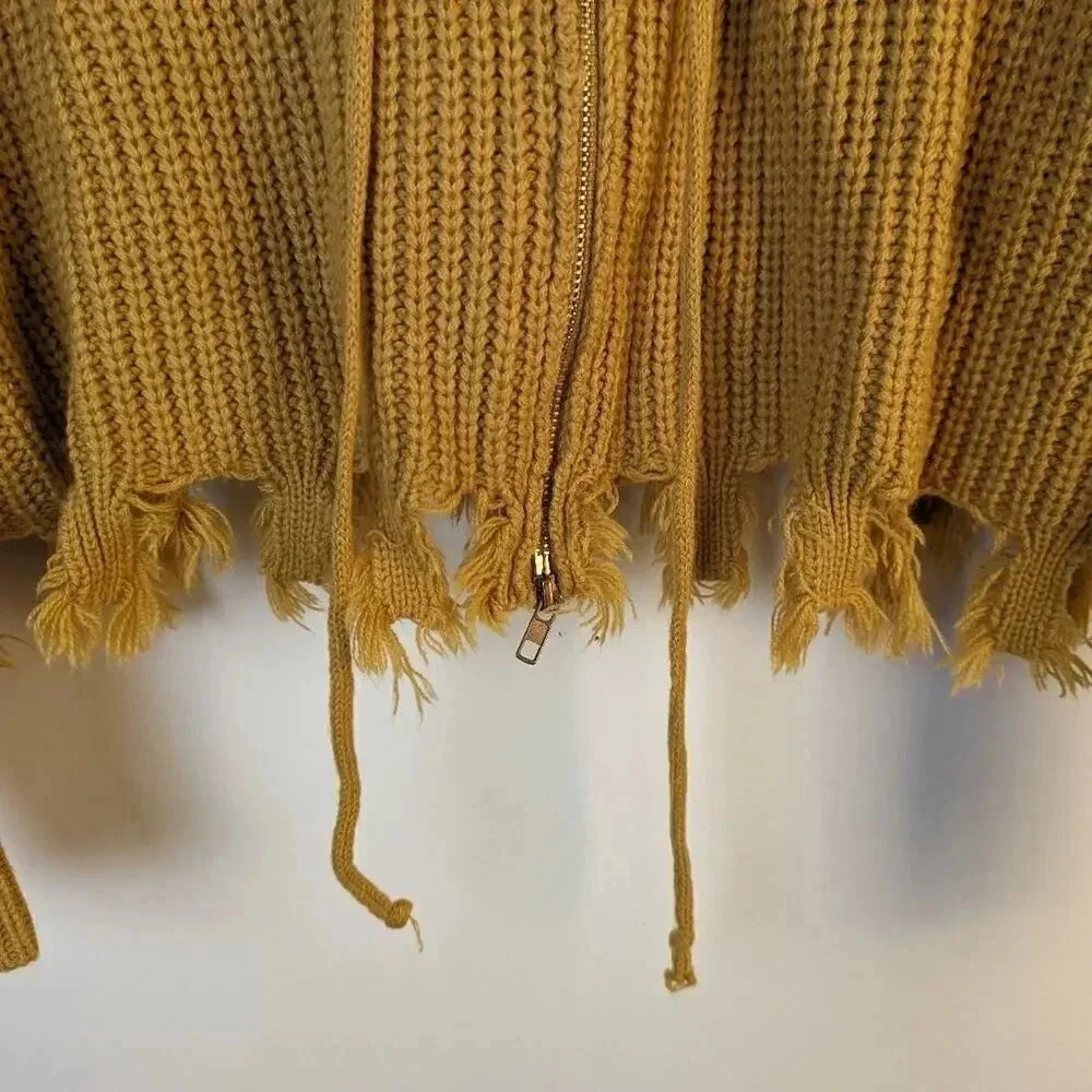 Zaful fringed hooded